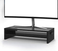 2 Tiers Wood Monitor Stand Riser with Storage Organizer F897188