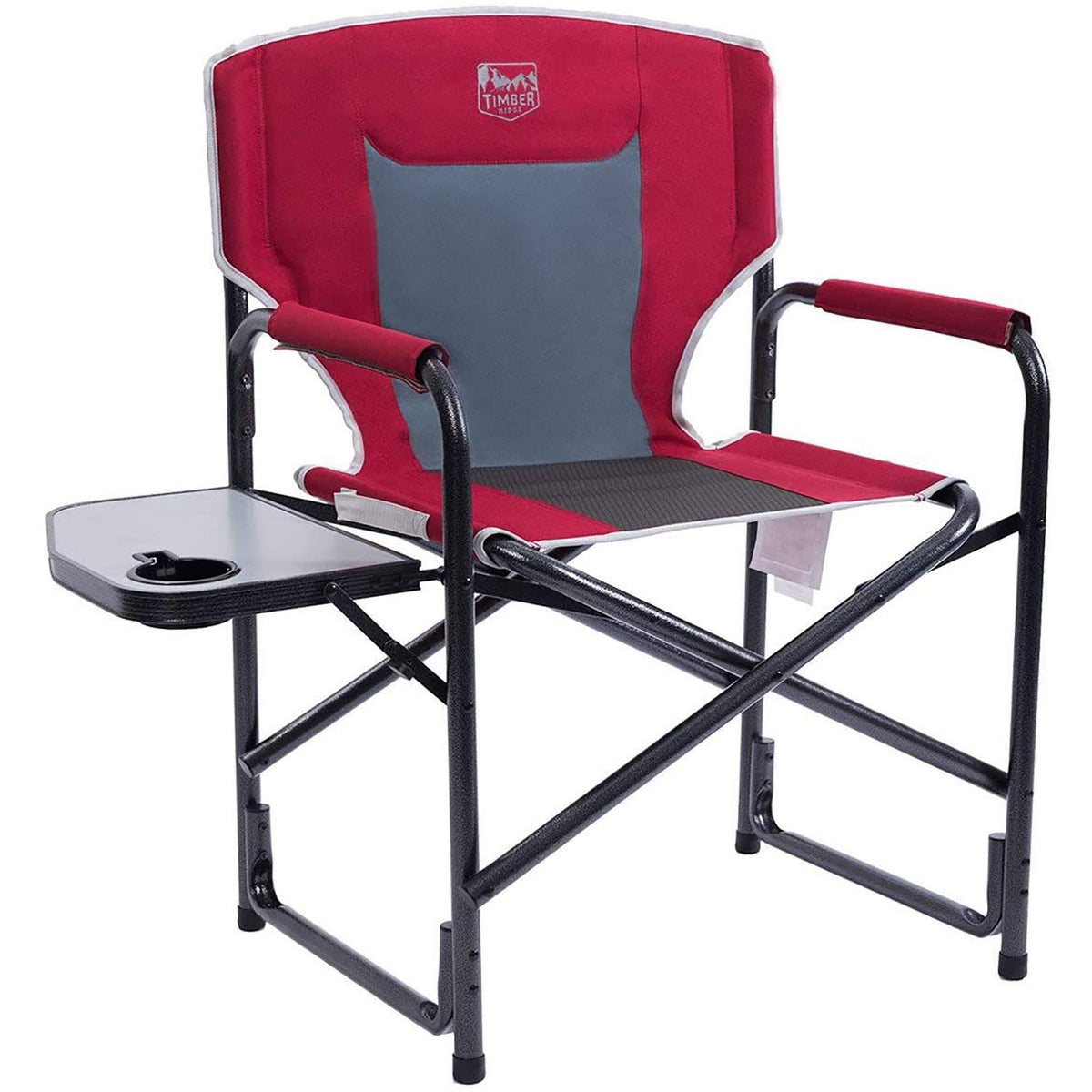 Folding Aluminum Camping Chair with Side Table O66367