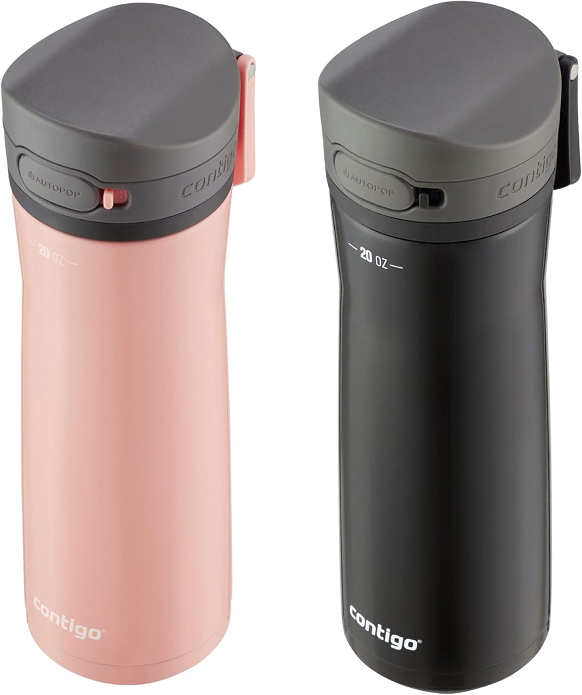 20oz Vacuum-Insulated Stainless Steel Travel Mug & Vacuum-Insulated Stainless Steel Water Bottle X856