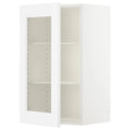 White Wall Cabinet with Glass Door G206446
