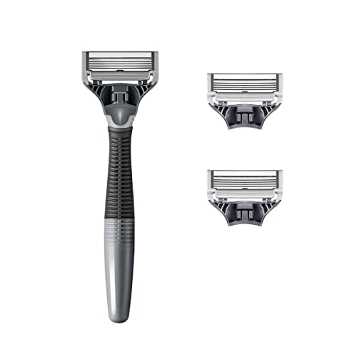 Mens Razor and 3 Razor Blade Refills (Ocean Blue) H383