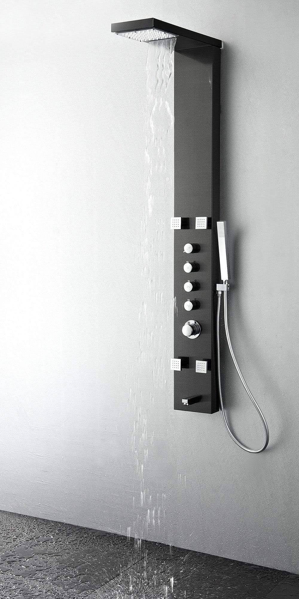 Stainless Steel Thermostatic Shower Massage Panel S995659