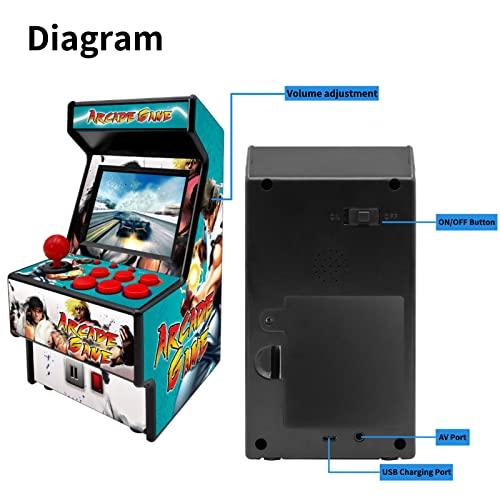 2.8 Inch Screen Handheld Gaming Device with 156 Retro Games (Black) H578