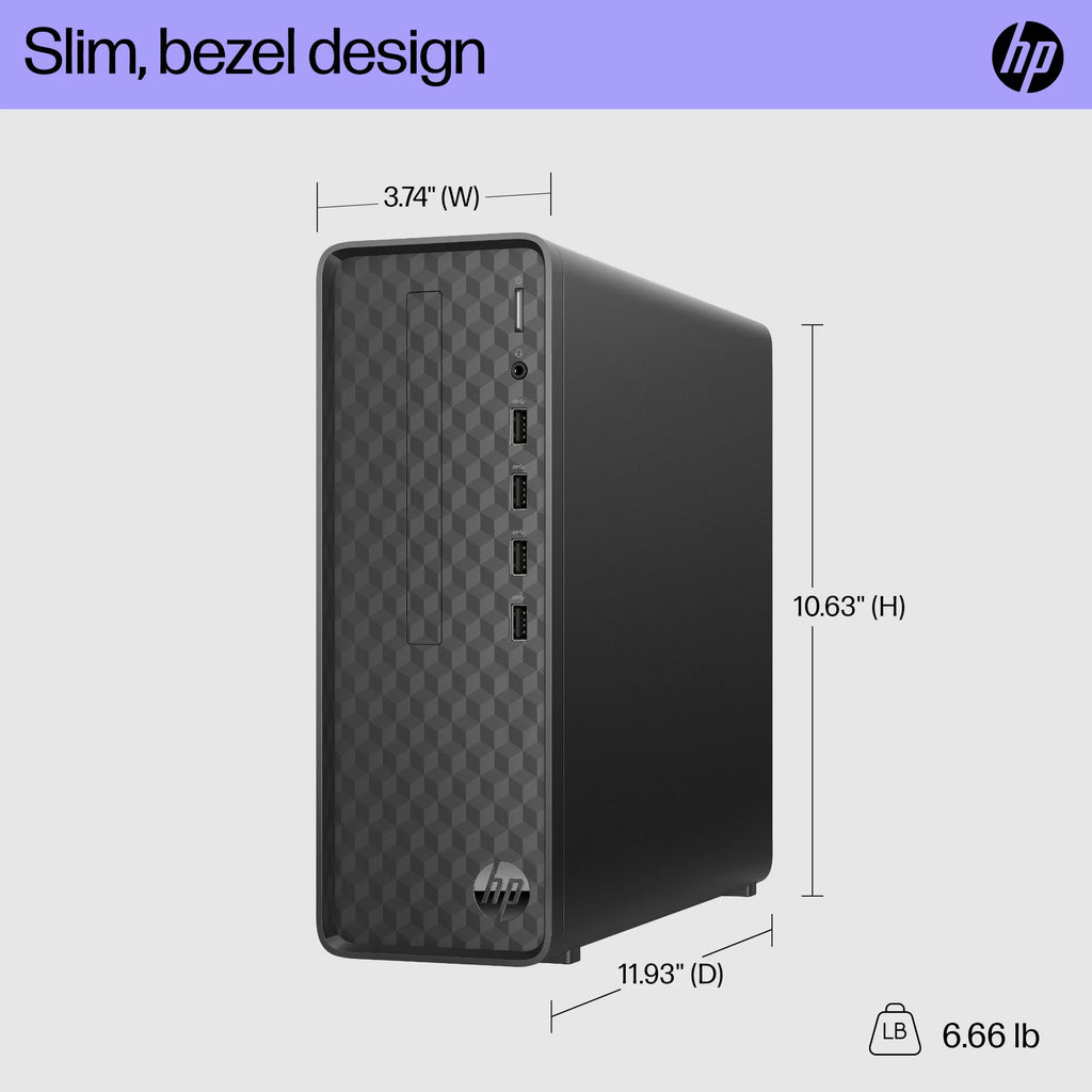 Black Intel Pentium 8GB 256GB SSD Windows 11 Desktop Tower J849