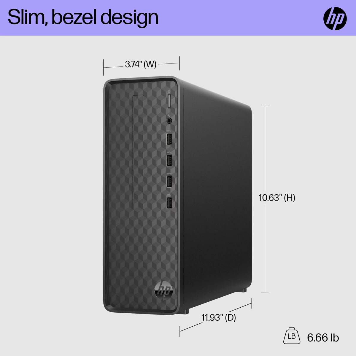 Black Intel Pentium 8GB 256GB SSD Windows 11 Desktop Tower J849