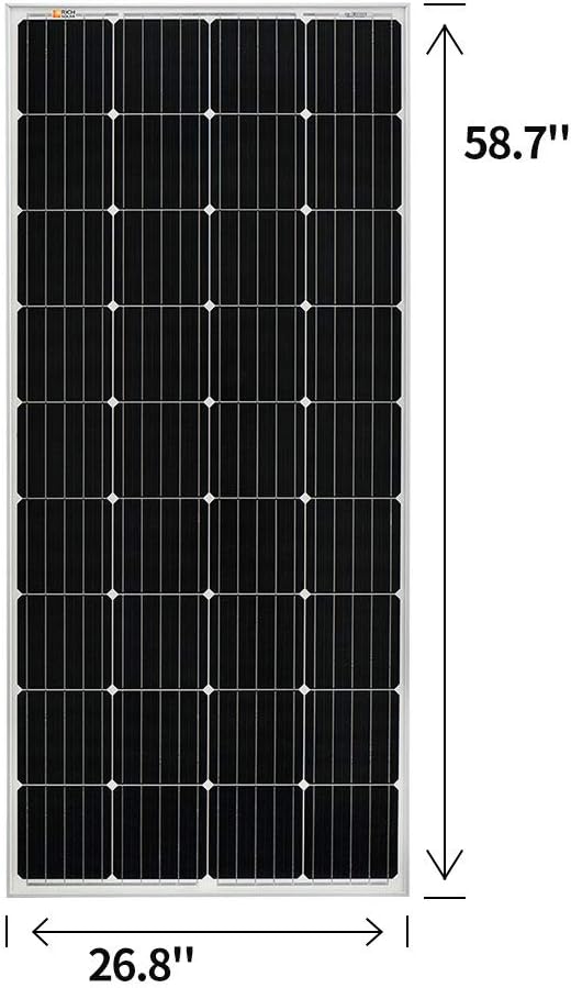 200 Watt 12 Volt Monocrystalline Solar Panel H608