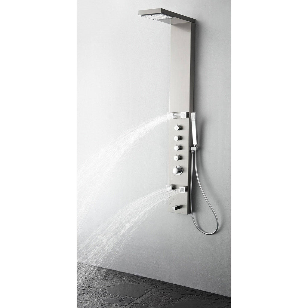 Stainless Steel Thermostatic Shower Massage Panel S995659