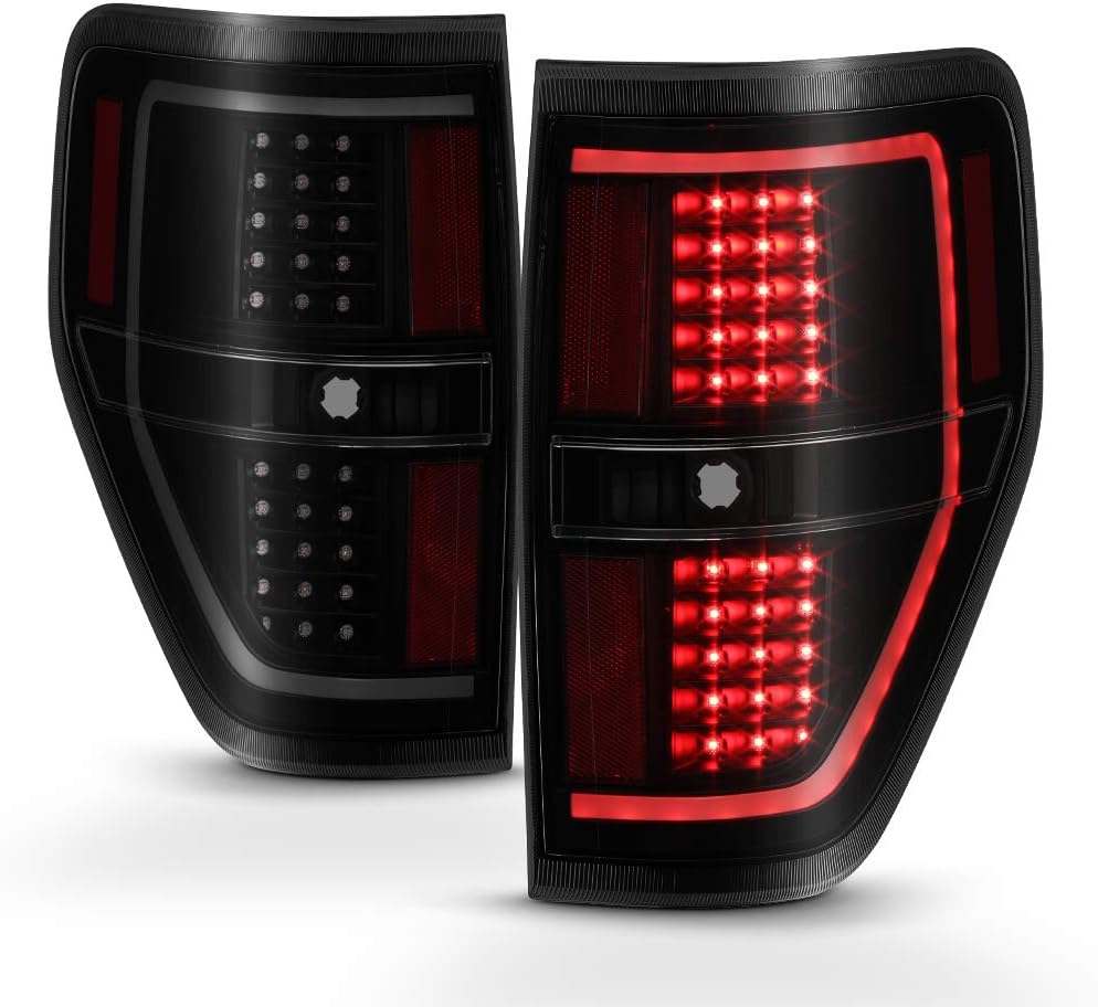 Black Smoke LED Tail Lights Brake Lamps Driver & Passenger Side E308