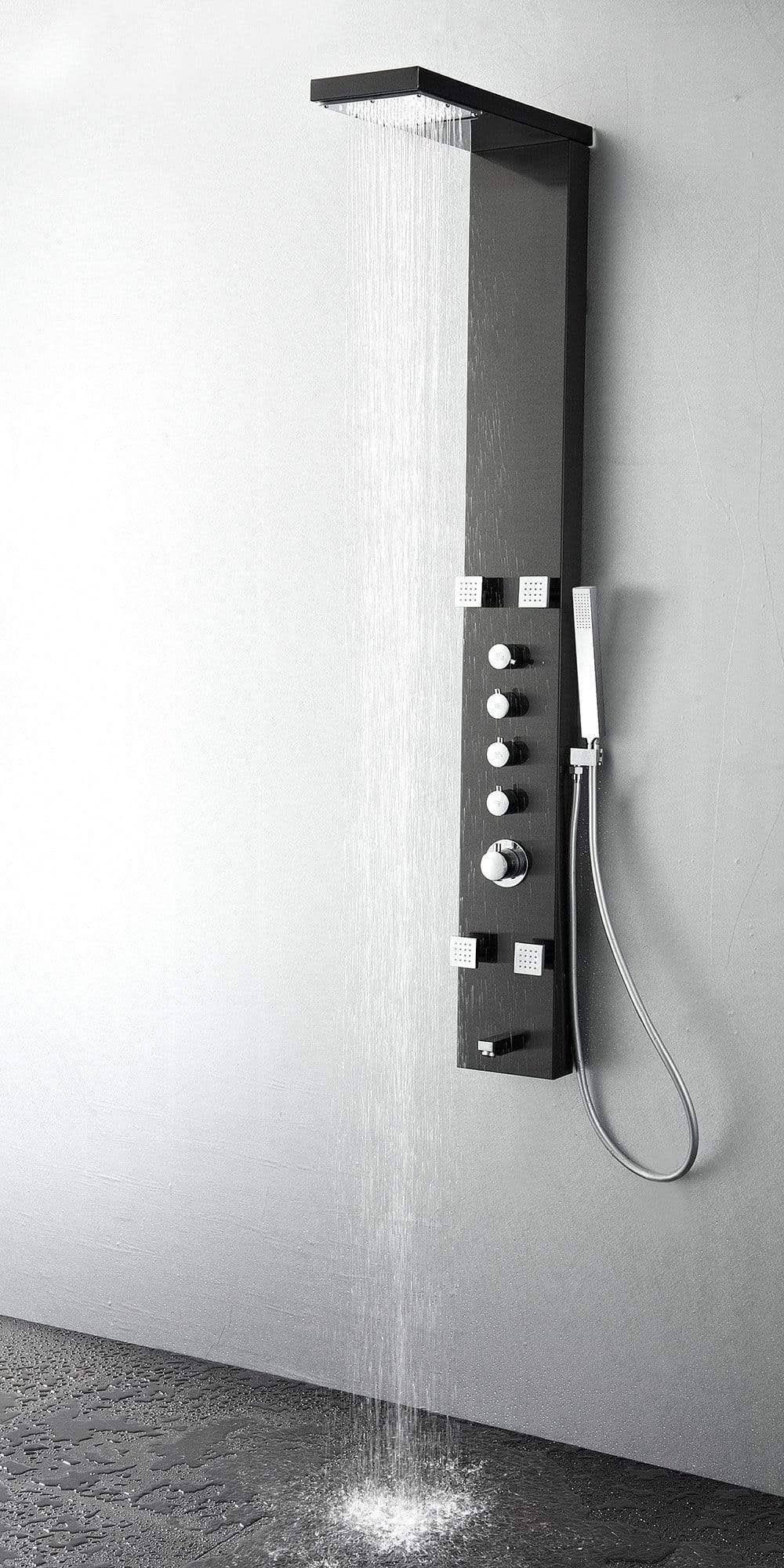 Stainless Steel Thermostatic Shower Massage Panel S995659