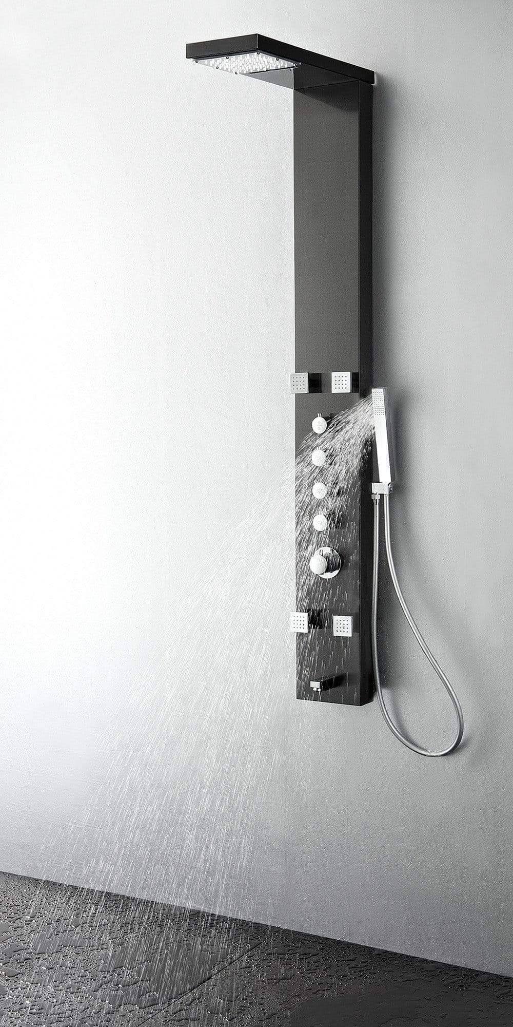 Stainless Steel Thermostatic Shower Massage Panel S995659