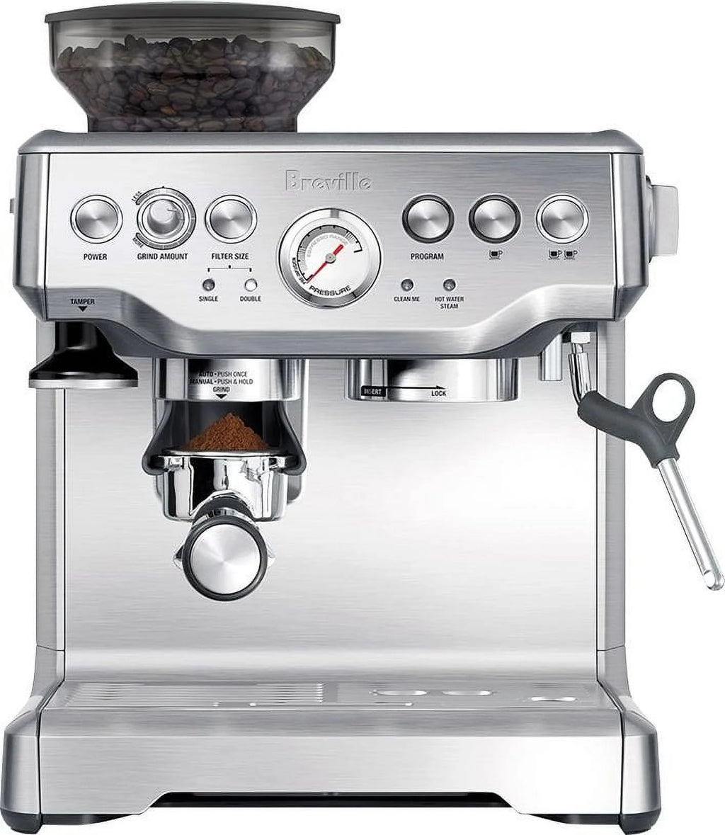 Brushed Stainless Steel Espresso Machine H822823