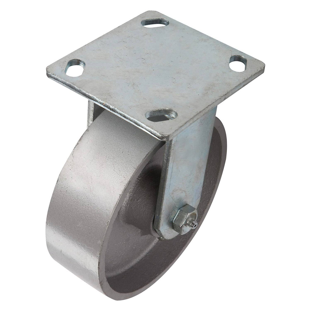 6 inch Silver Steel Rigid Caster R61109