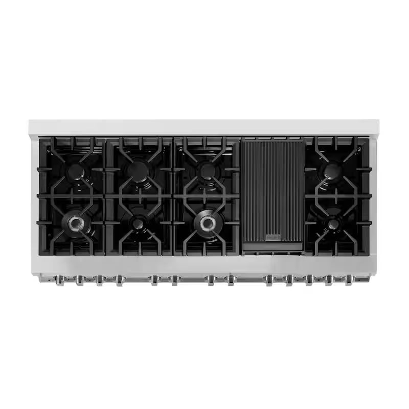 9-Burner Double Oven Dual Fuel Range with Red Matte Door R89032