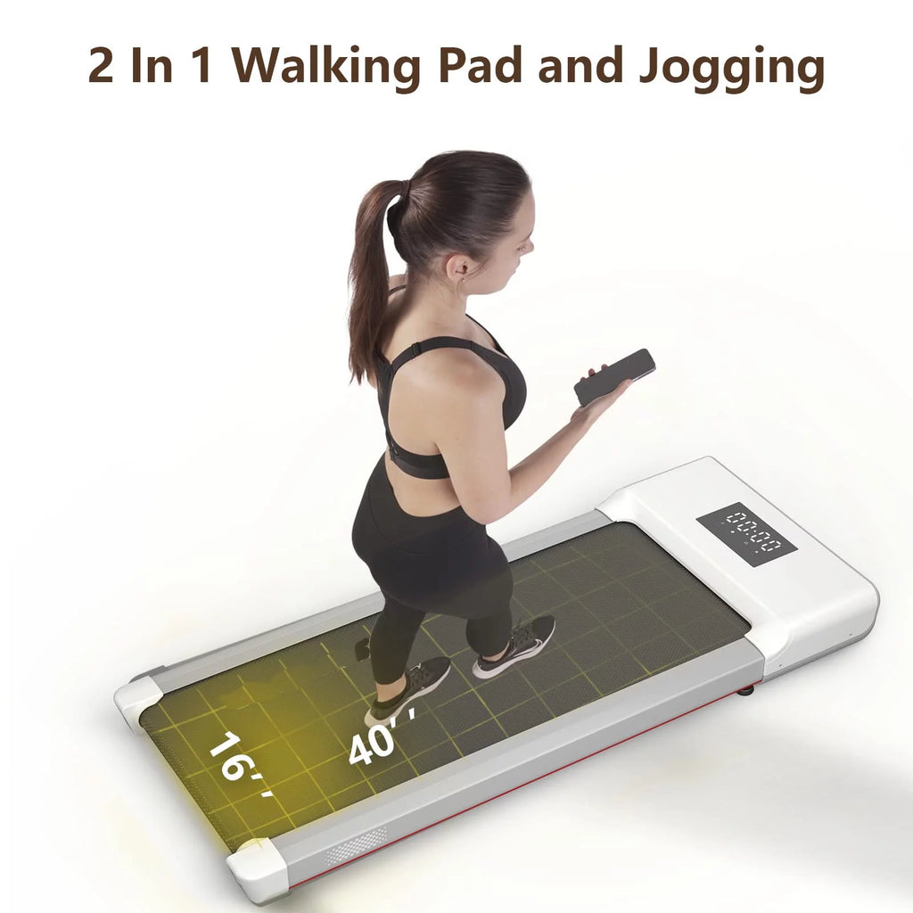 300lb 2.5HP Under Desk Treadmill with LED Display U93896