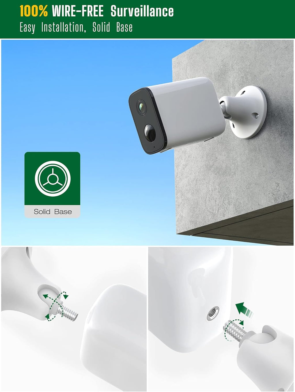 White Security Camera P353