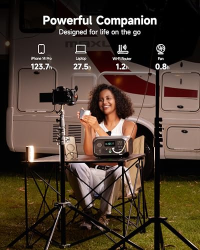 Portable Power Station 266Wh Battery 300W AC Output Solar Generator L319