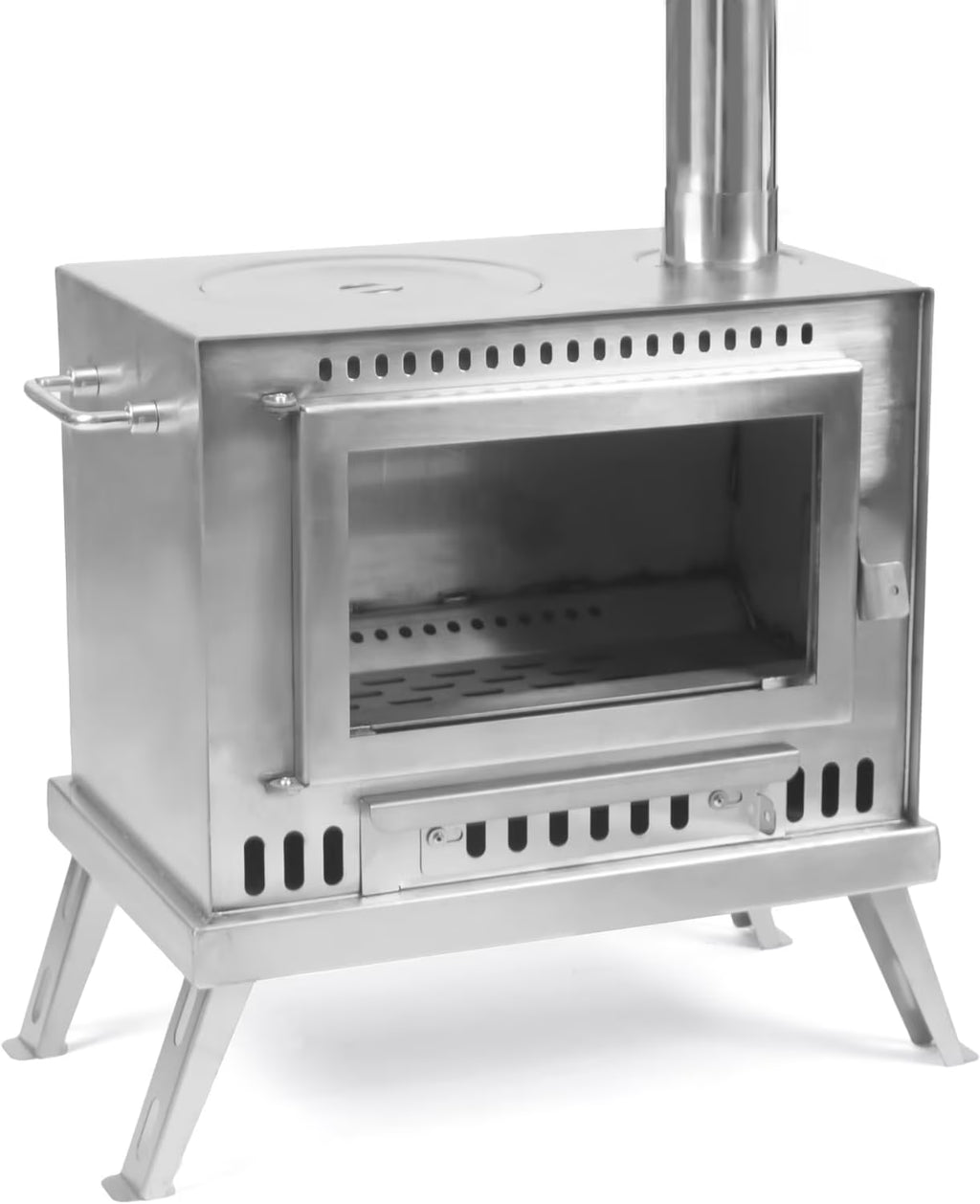 Tent Stove with View Glass, Pipes and Slide Air Intake Valve X930669