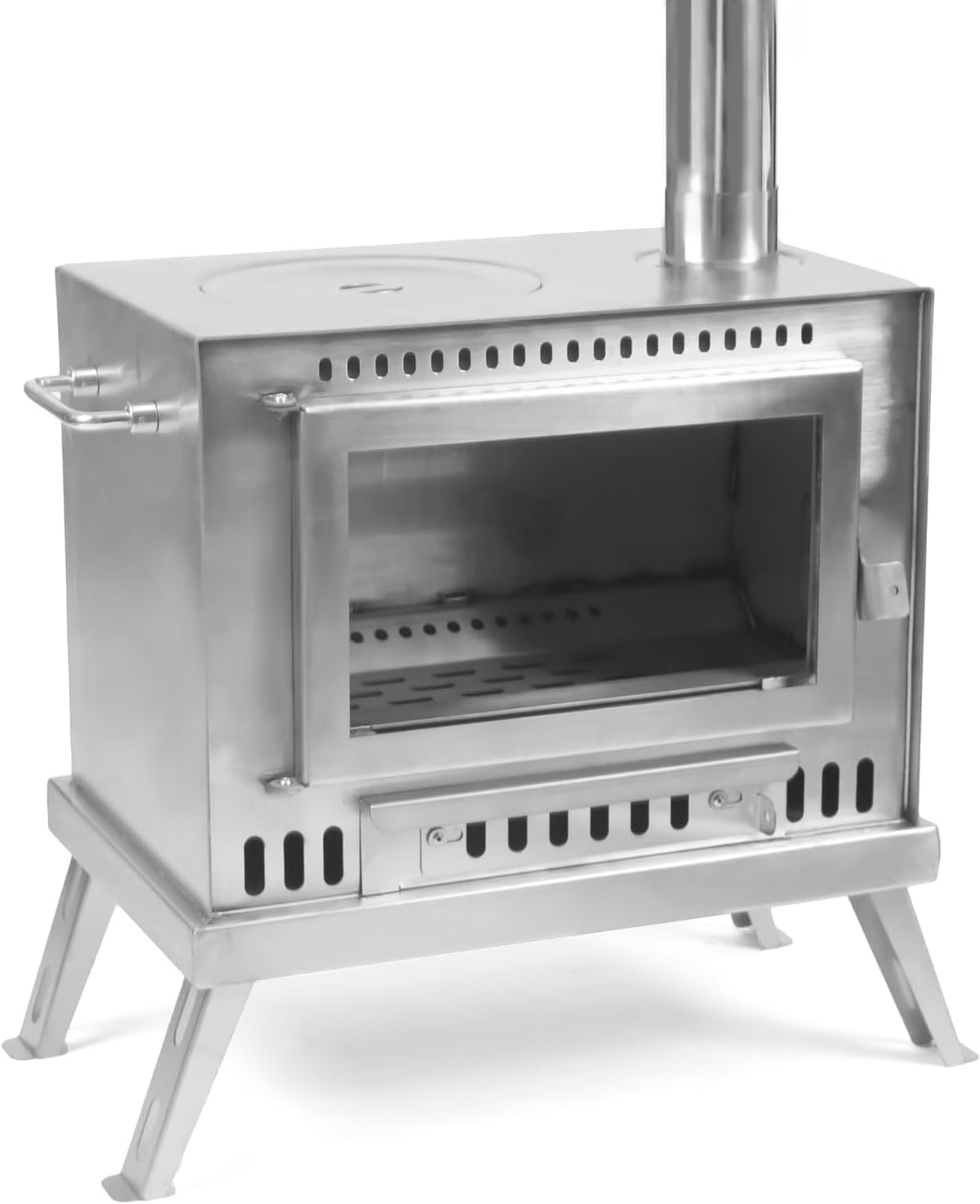Tent Stove with View Glass, Pipes and Slide Air Intake Valve X930669