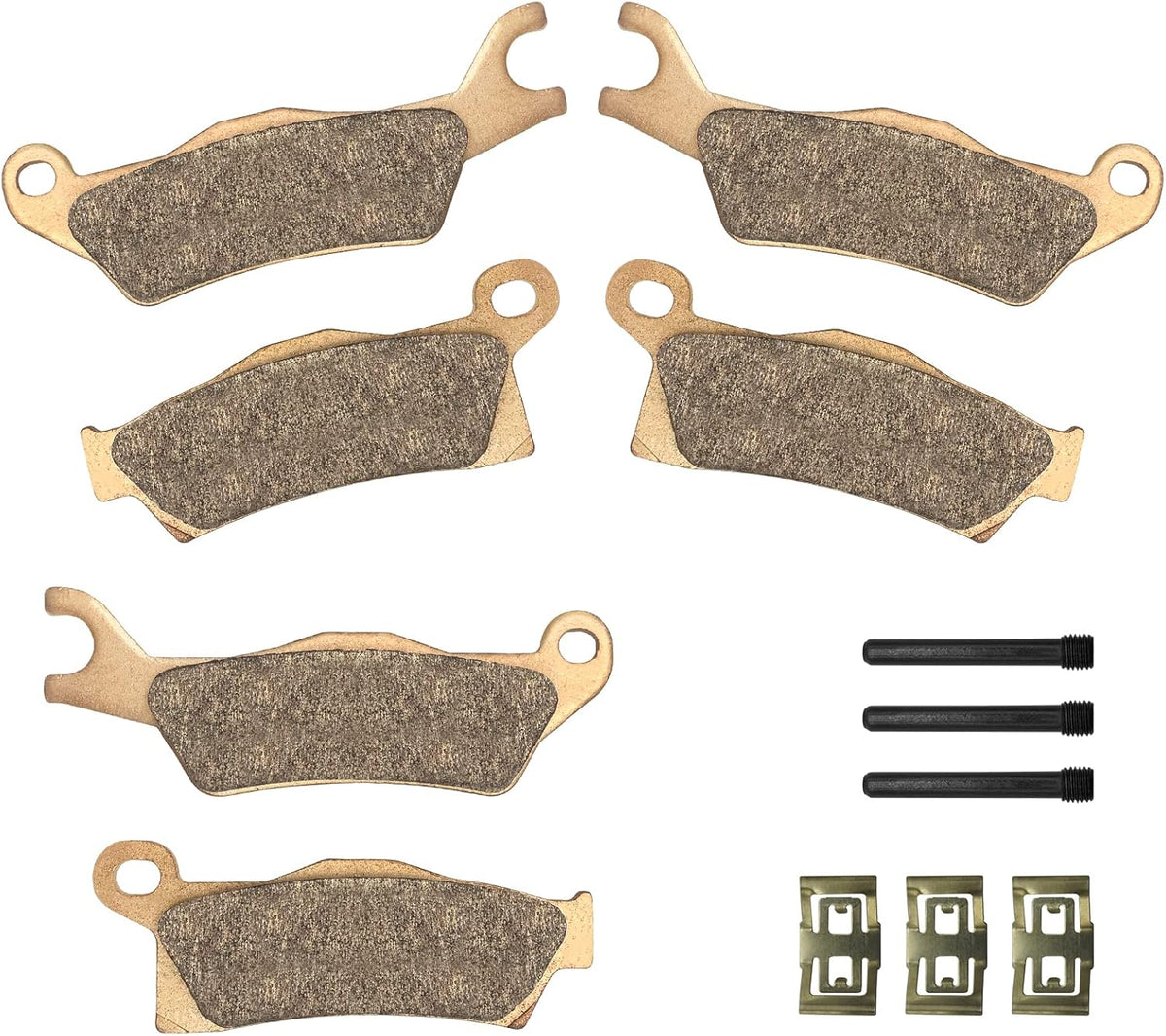 Front & Rear Sintered Brake Pads Pack of 2 (3 Sets) G774