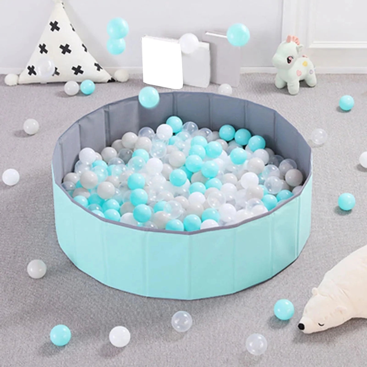 100 Ball Pit Balls Crush Proof Plastic Toy Balls W26488
