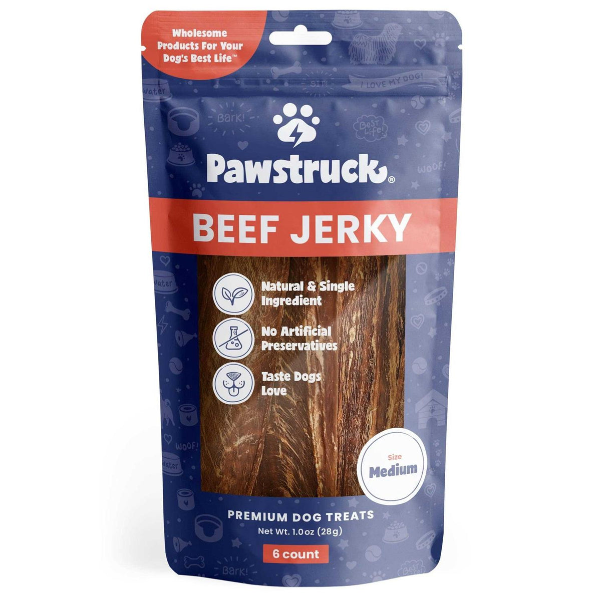 Natural Beef Jerky Dog Chew Treats U31952