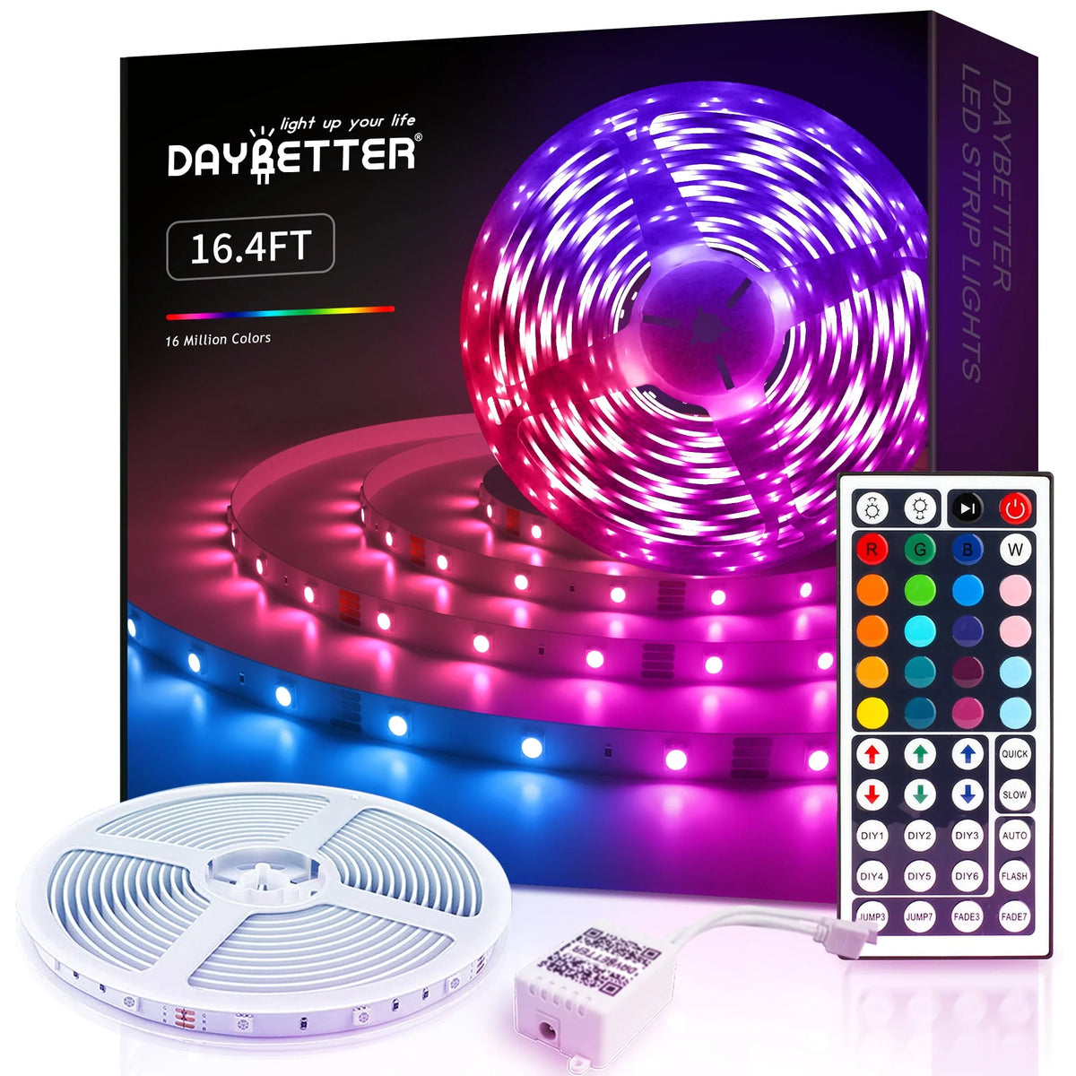 LED Strip Light 32.8ft with Remote Control and 12V Power Supply I679218
