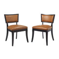Vegan Leather Dining Chairs - Set of 2 E891