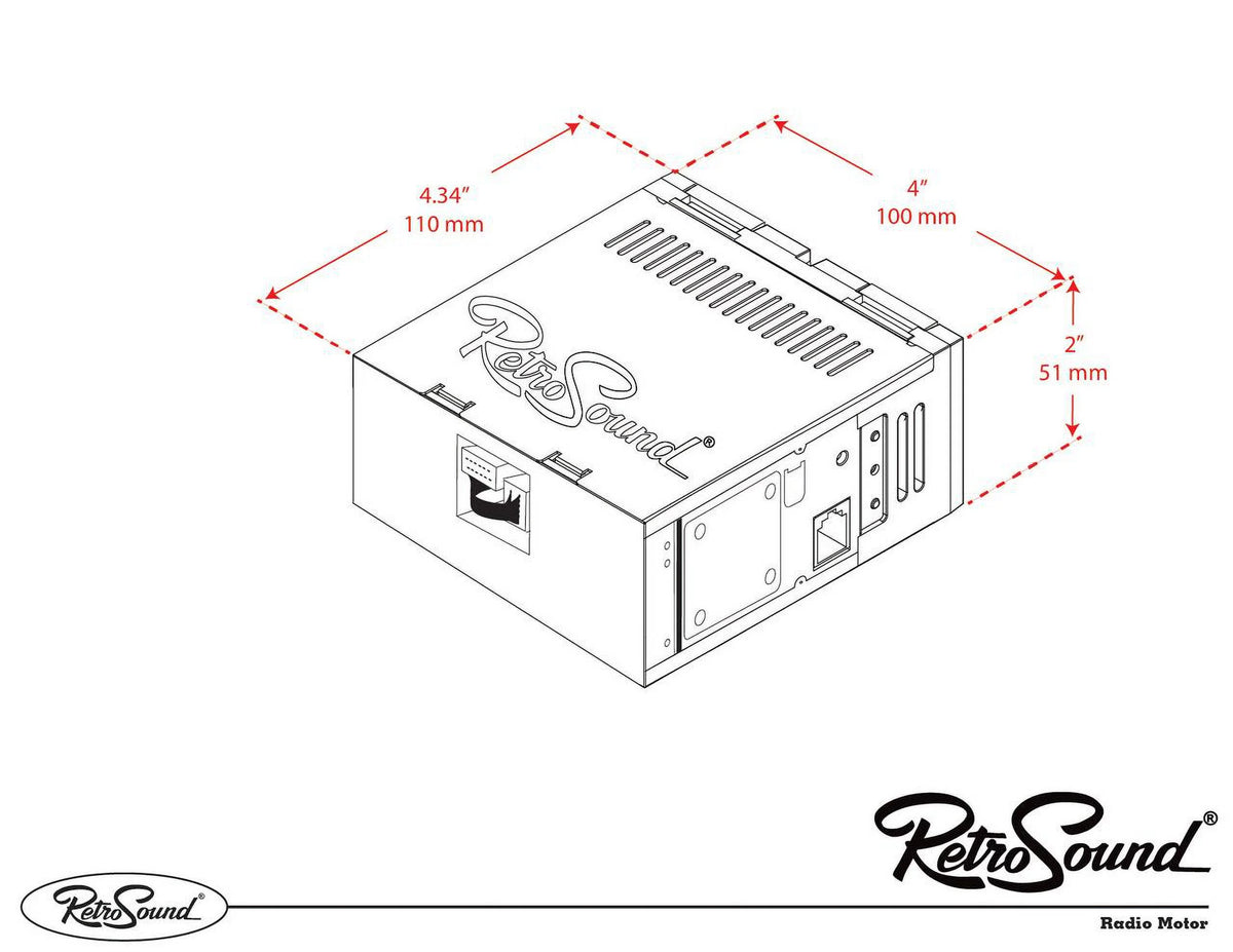 Compatible with 1968-71 BMW 1800 Series Bluetooth HD SiriusXM Ready AM/FM RetroRadio D576940