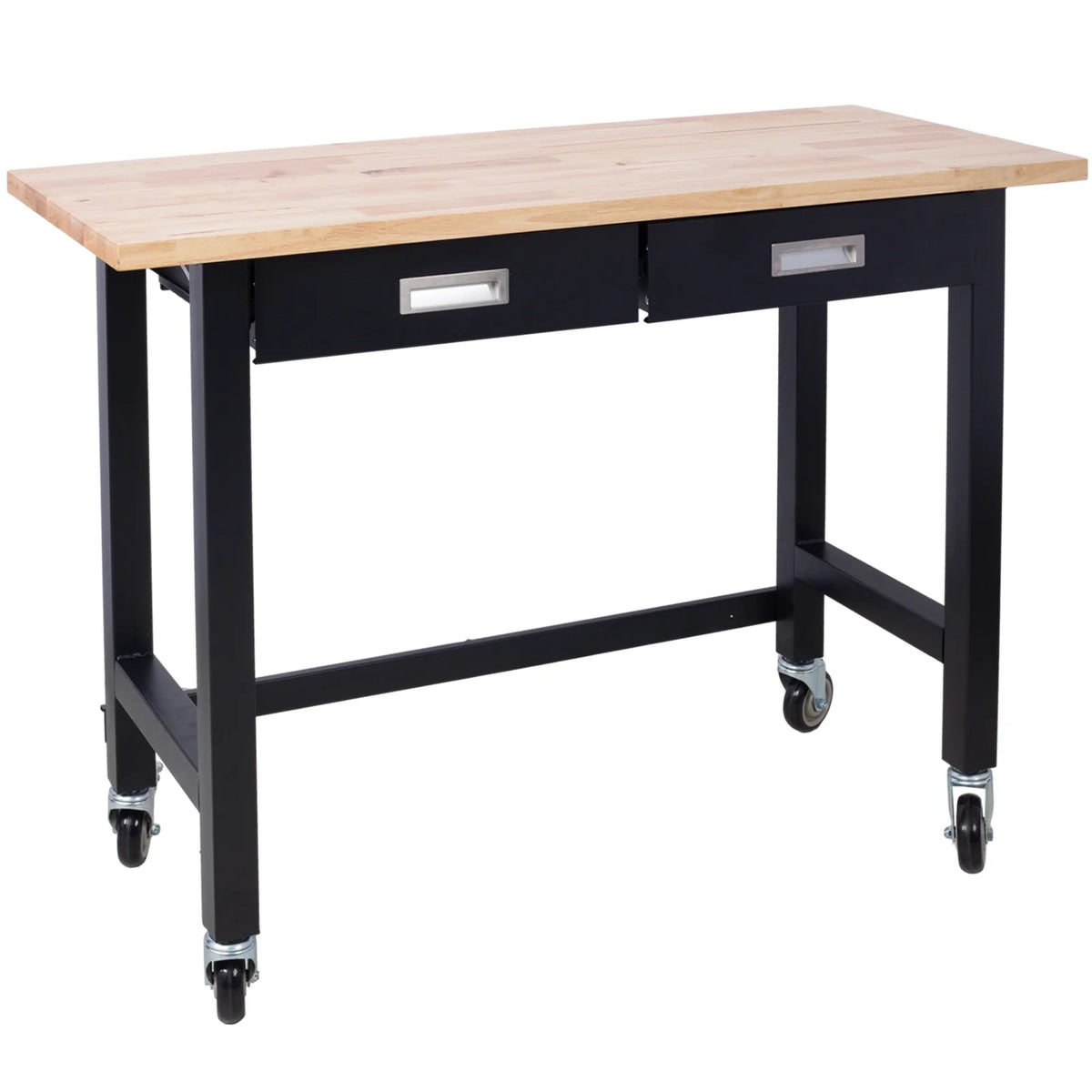 48in Heavy Duty Bamboo Wood Workbench with Drawer Storage T56410
