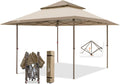 13' x 13' Gray Green Straight Leg Pop Up Canopy Tent N4335