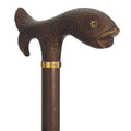 Wooden Fish Handle Walking Stick S87671
