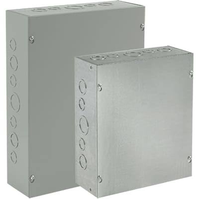 Pull Box, Screw Cover, 24.00X18.00X12.00, Steel/Gray Y114325