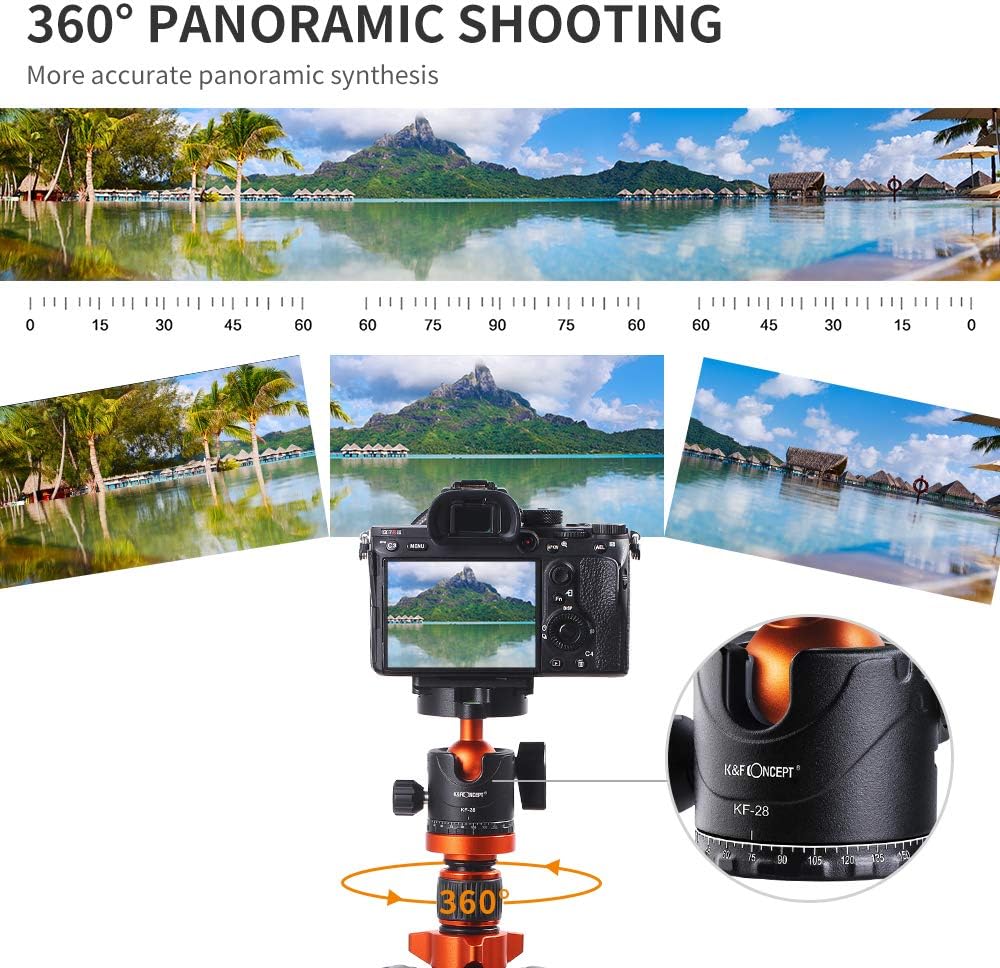 78 inch Aluminum Camera Tripod with 360 Degree Ball Head Z85012