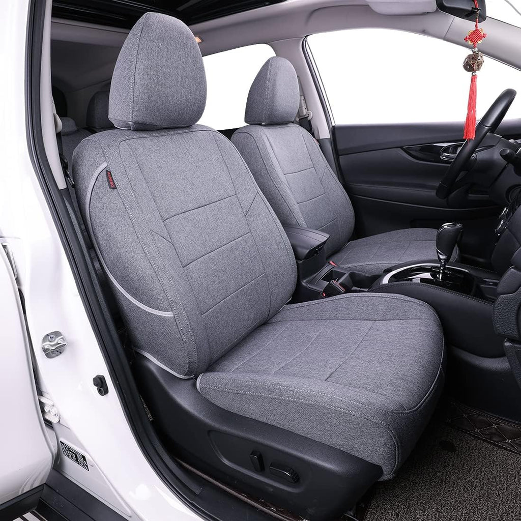 Black/Red/White Stripes Full Set Seat Covers L174179