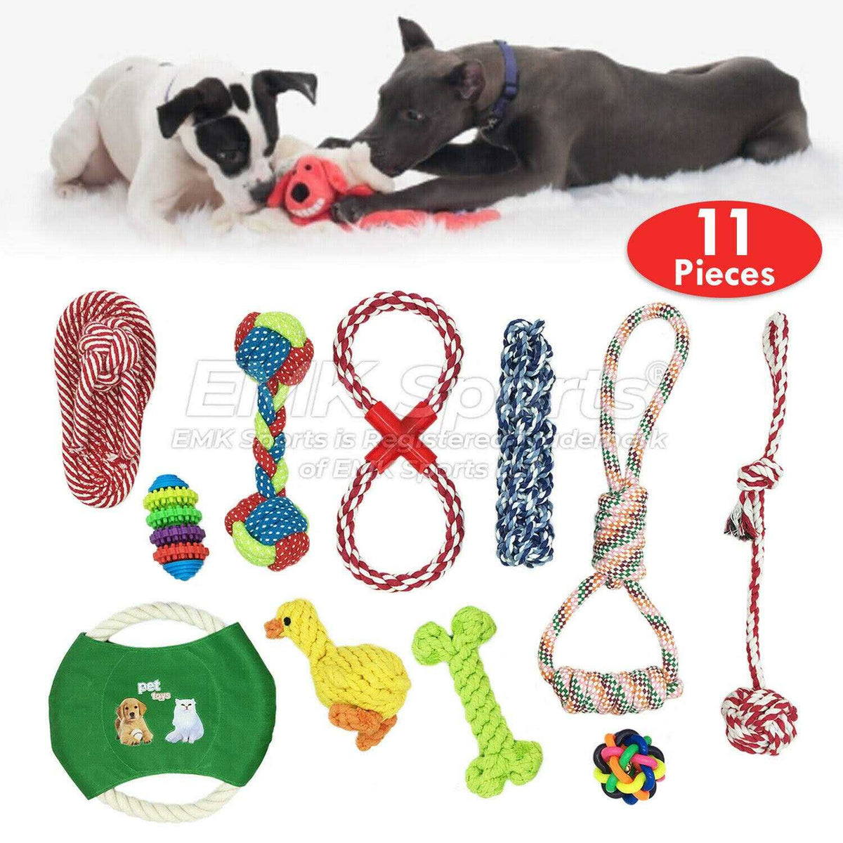 Dog Rope Toys Pack of 11 Teething Toys U665403