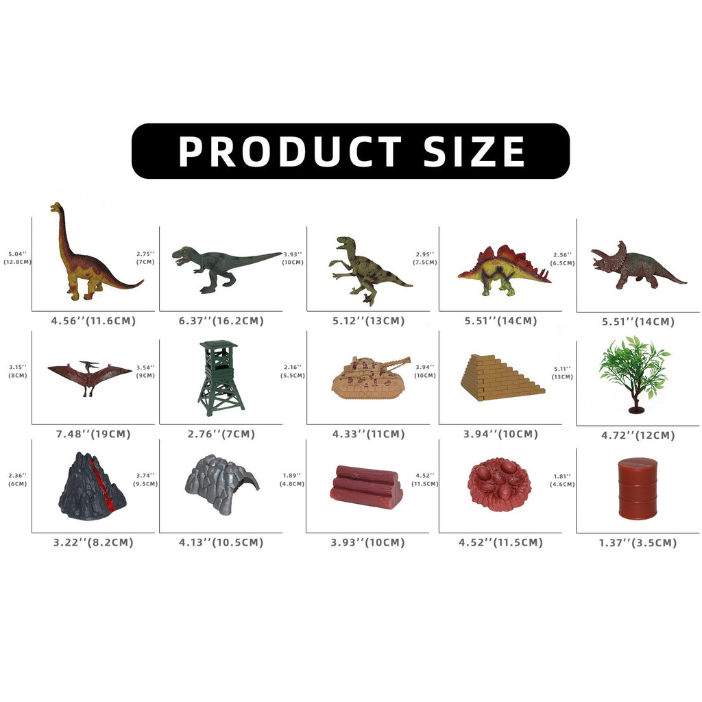 46 Pcs Children Dinosaur Toy Scene Y516009