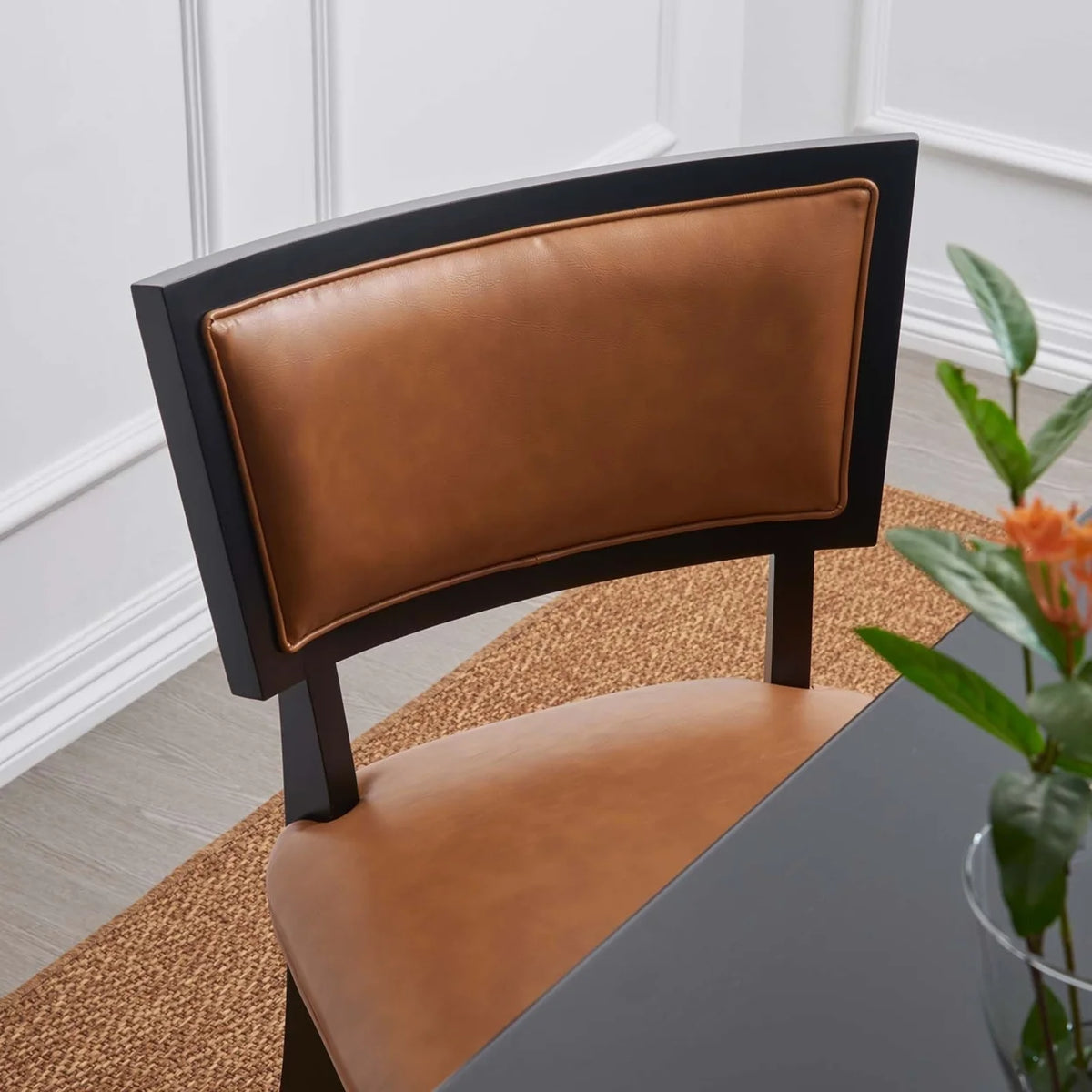 Vegan Leather Dining Chairs - Set of 2 E891