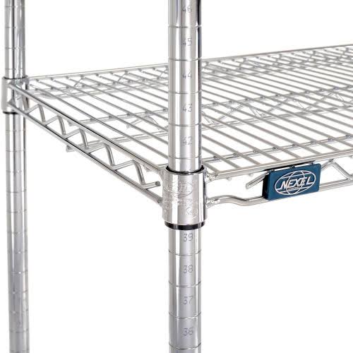 Chrome Wire Shelving Starter 48x22W x 18x22D x 86x22H B798764