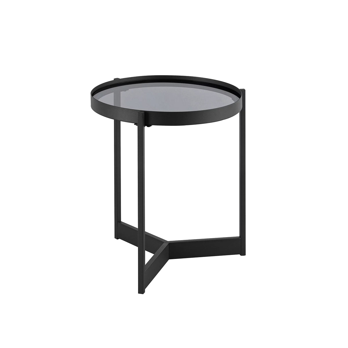 Metal and Glass Side Table A316860