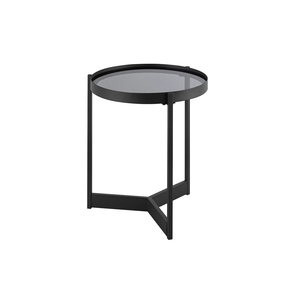 Metal and Glass Side Table A316860