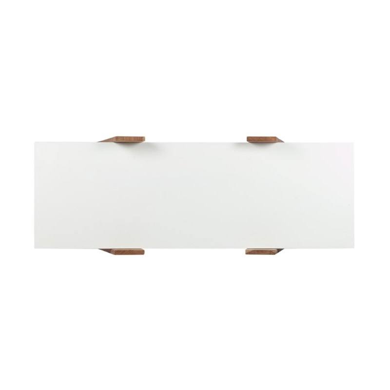 Acacia Wood Bookcase in Natural Gray F3129
