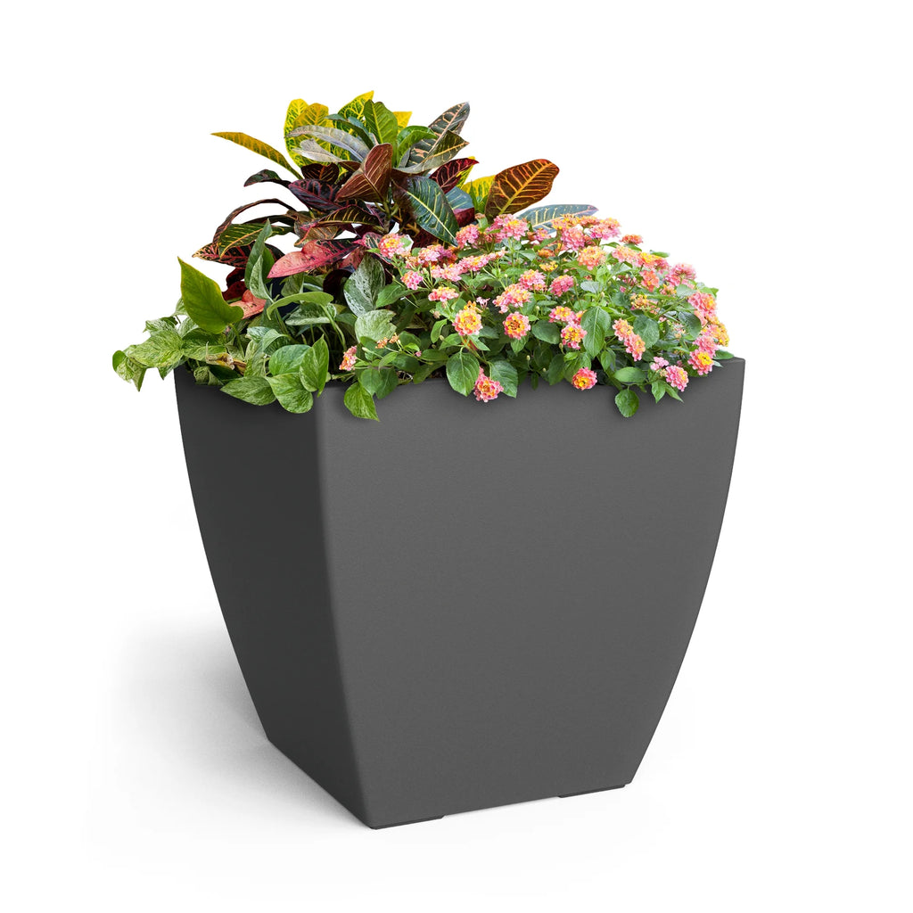 Black 24 in Square Planter G3915