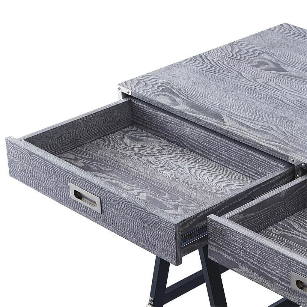 Gray 2-Drawer Wood Writing Desk C915984