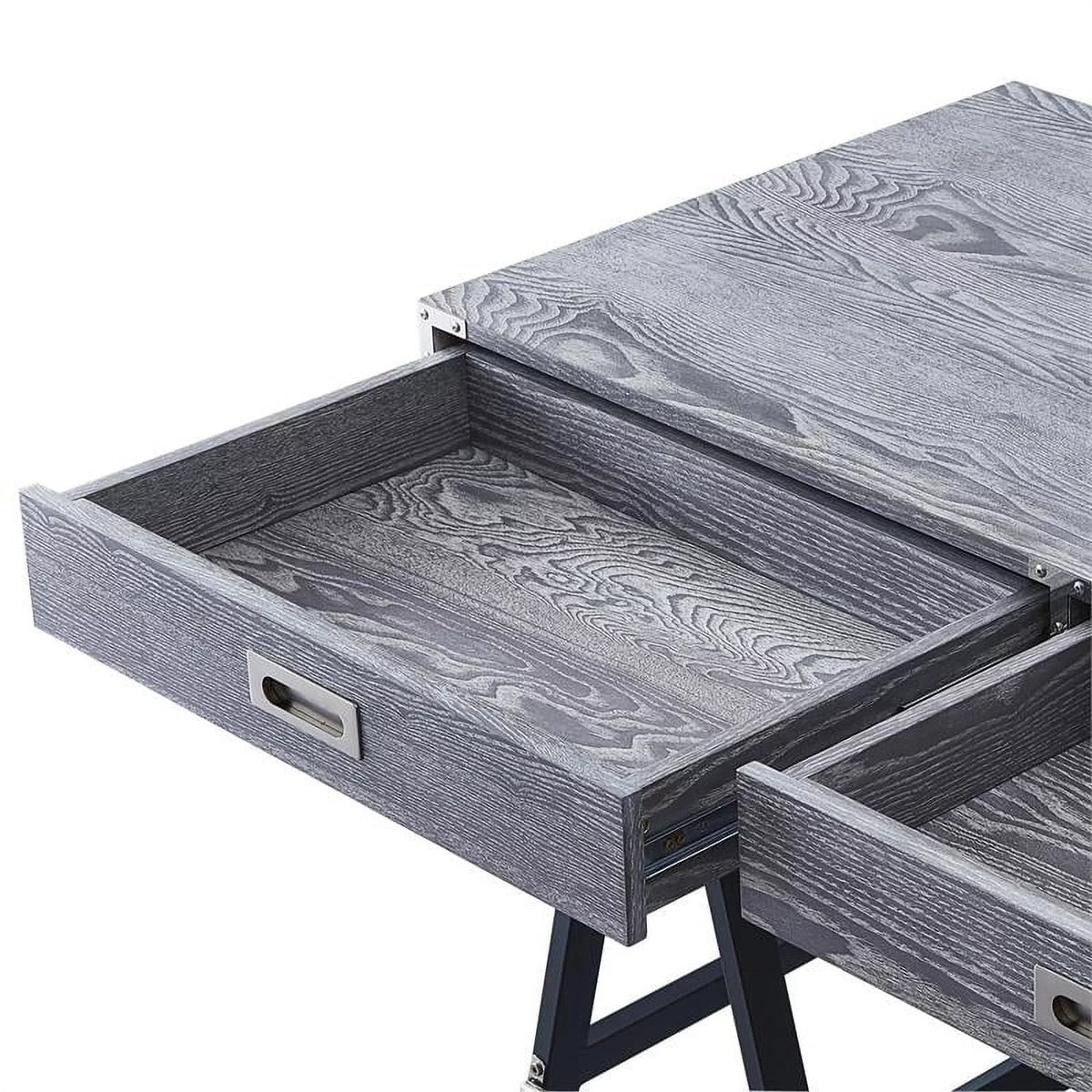 Gray 2-Drawer Wood Writing Desk C915984