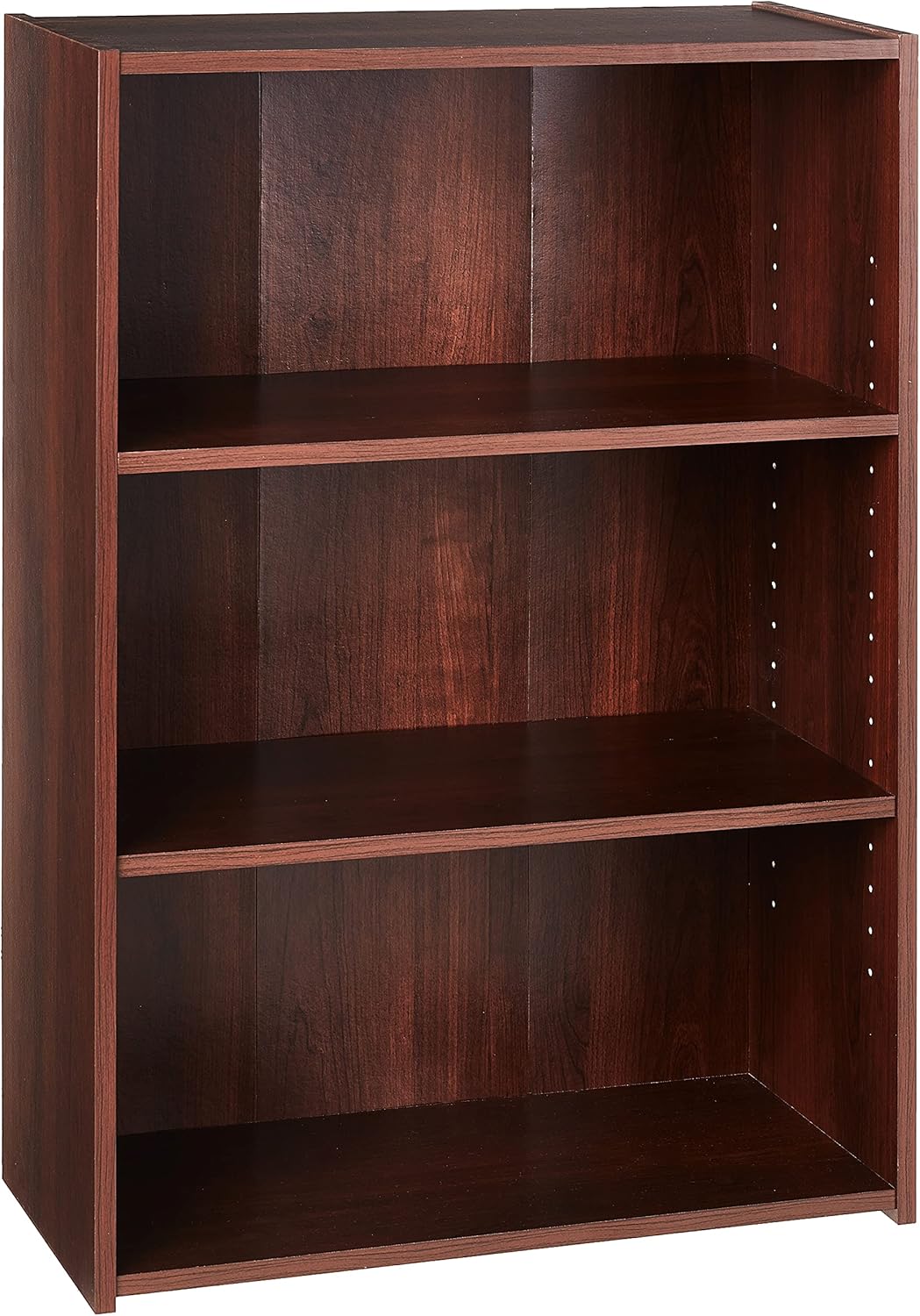 3-Shelf Bookcase, Brook Cherry finish, Pack of 2 U76887