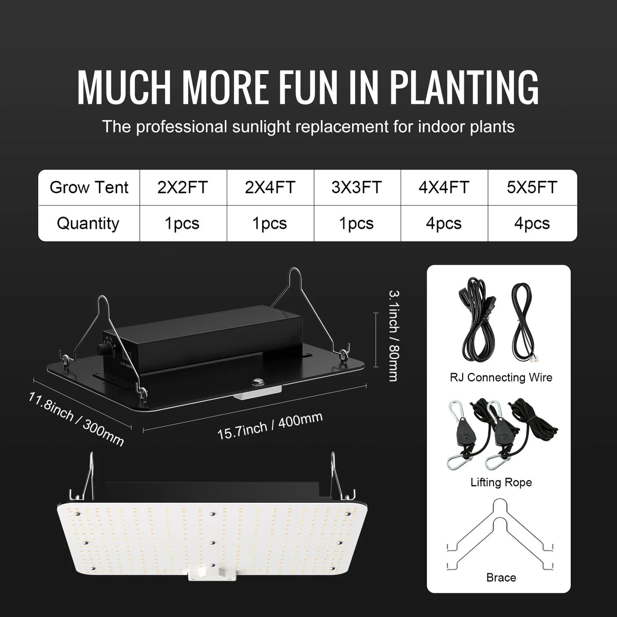150W LED Grow Light Full Spectrum Indoor Plants P99474
