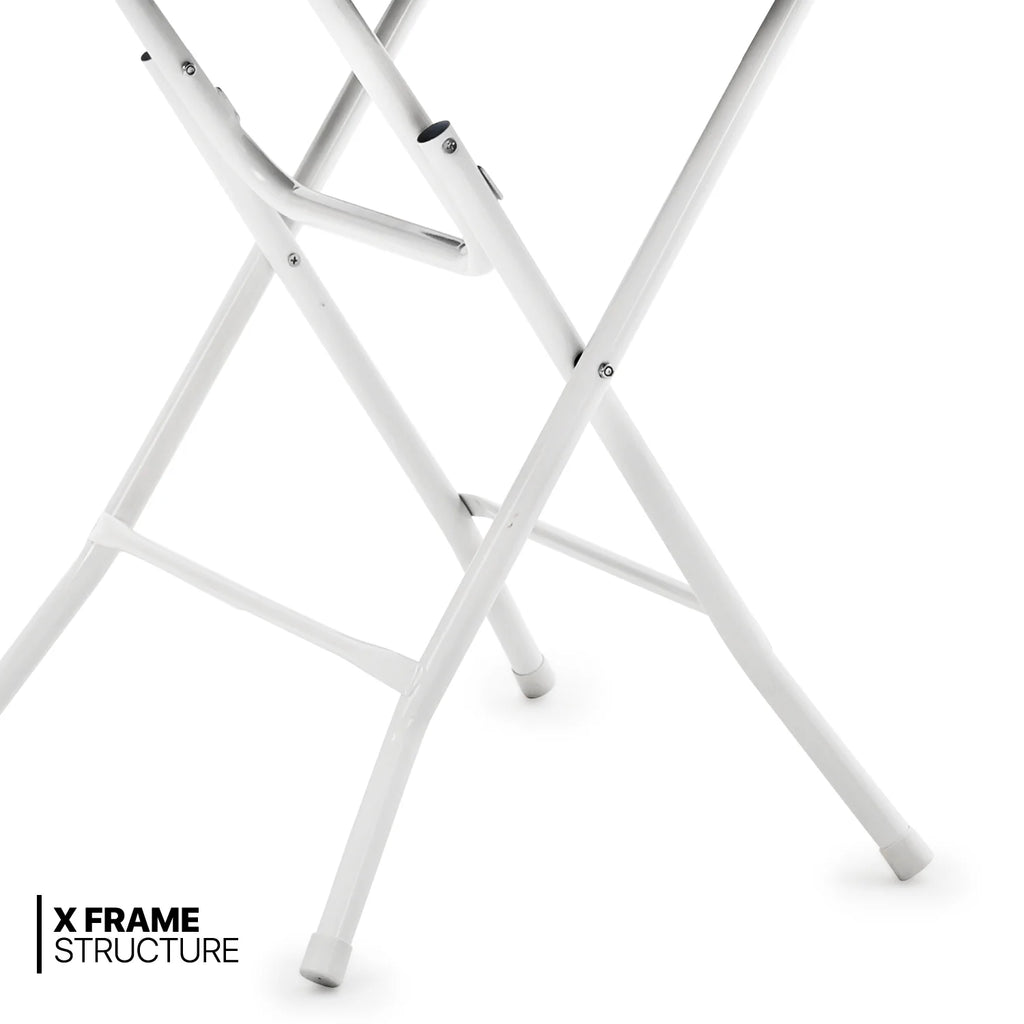 7 Pieces Folding White Table and Chair Set N1528