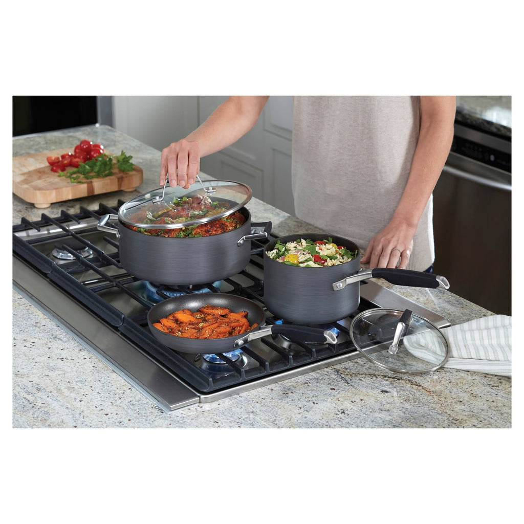 8-Piece Hard Anodized Nonstick Cookware Set E332