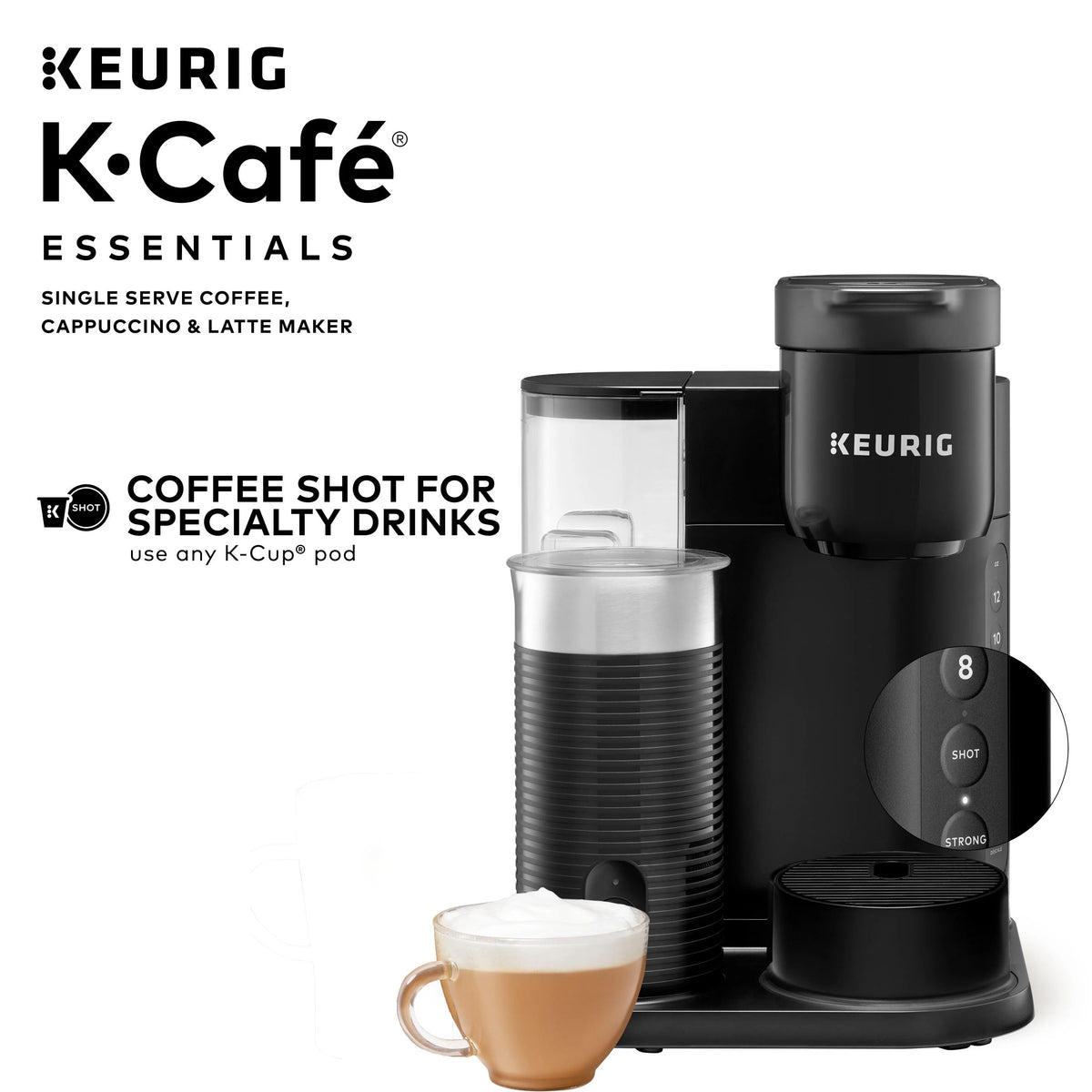 Single Serve K-Cup Pod Coffee Maker, Black C7292