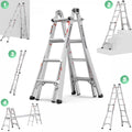 17ft Multi-position Aluminum Folding Ladder Y354426